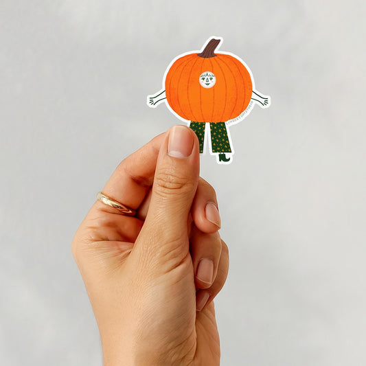 Paula the Pumpkin Sticker, 3 in.