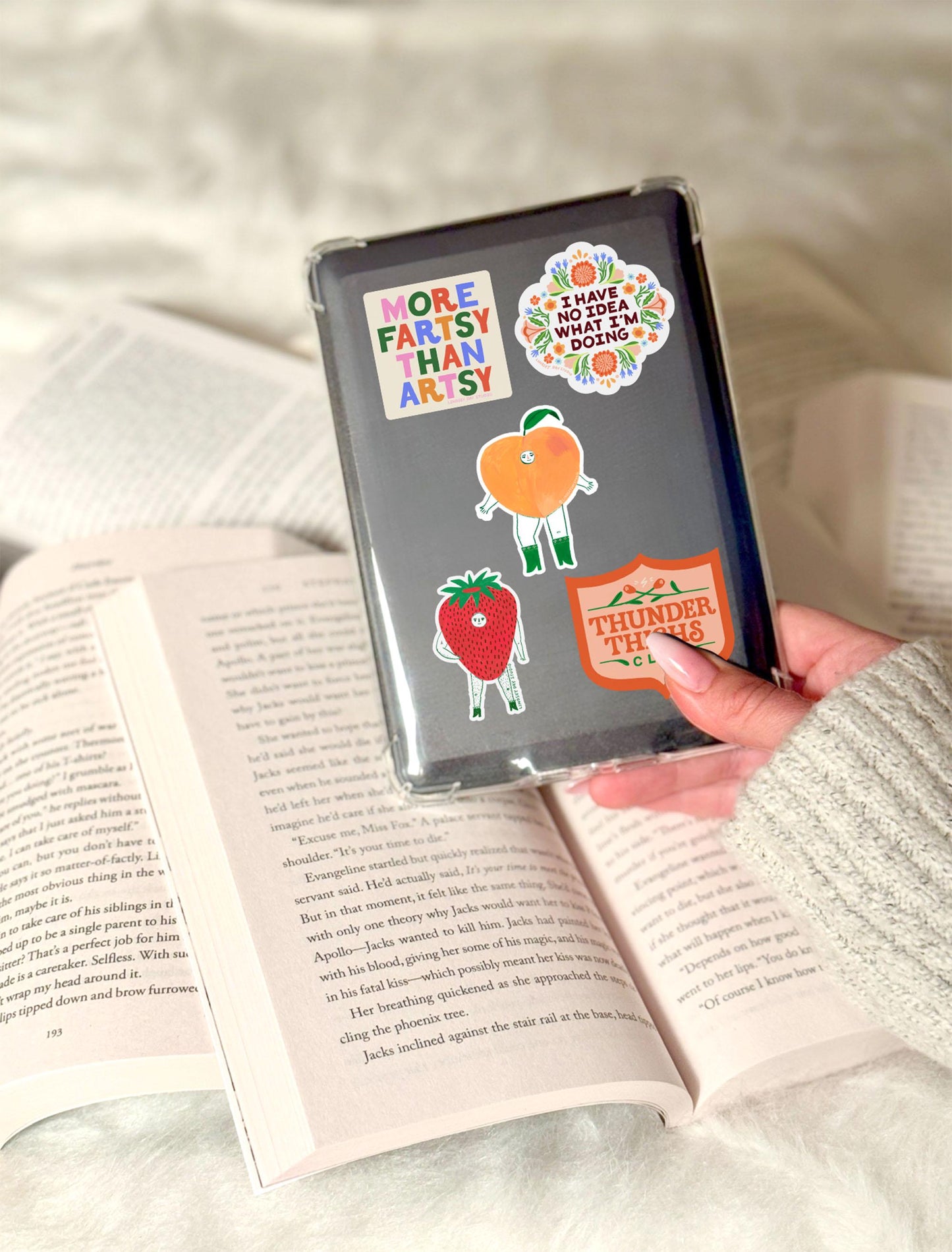 Pepper Peach Sticker, 3 in.
