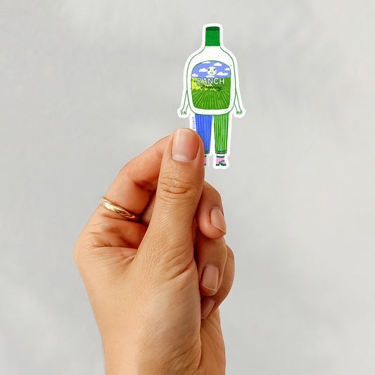 Blanche the Ranch Sticker, 3 in.