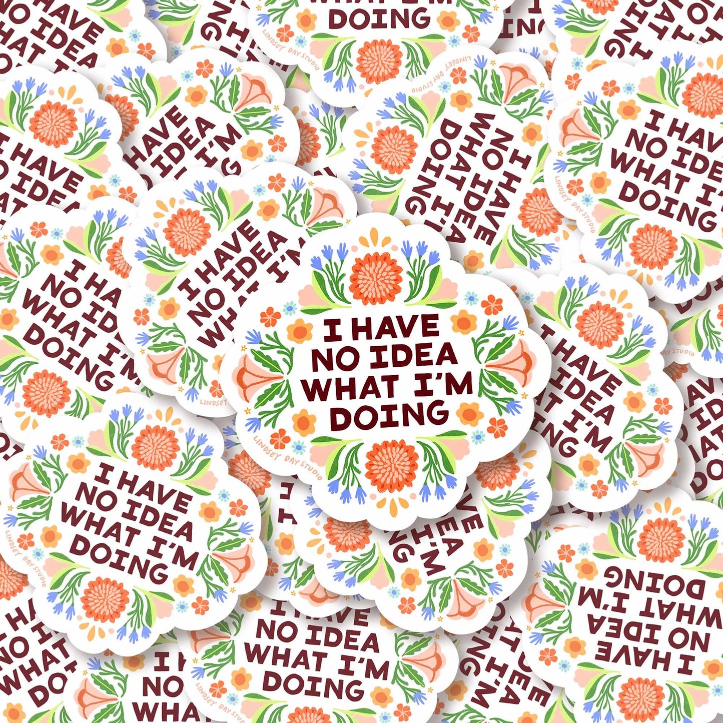 I Have No Idea What I'm Doing Vinyl Sticker, 3 in.