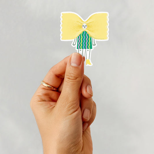 Penny Pasta Sticker, 3 in.