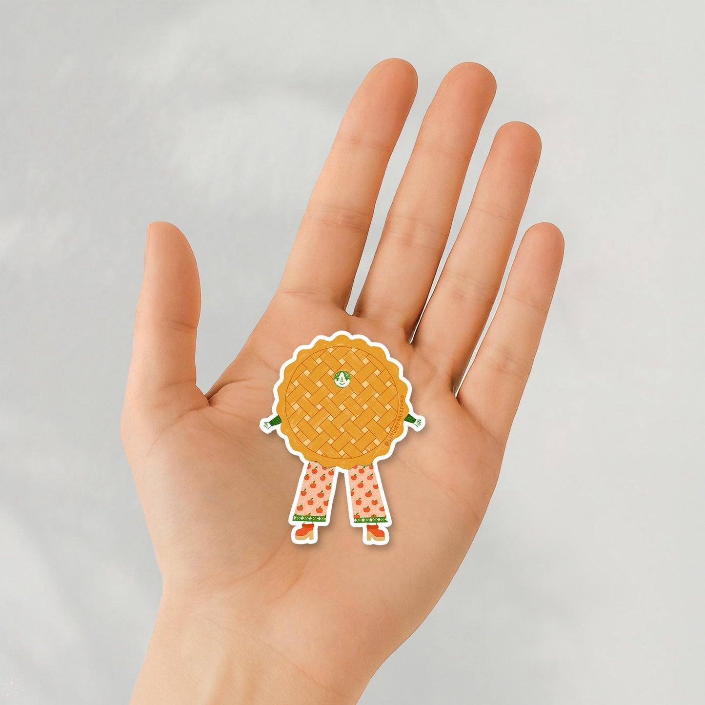 Peggy Apple Pie Sticker, 3 in.