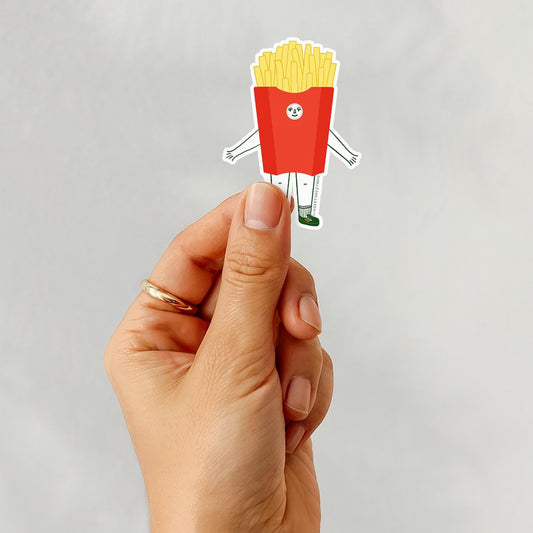 Frankie French Fries Sticker, 3 in.