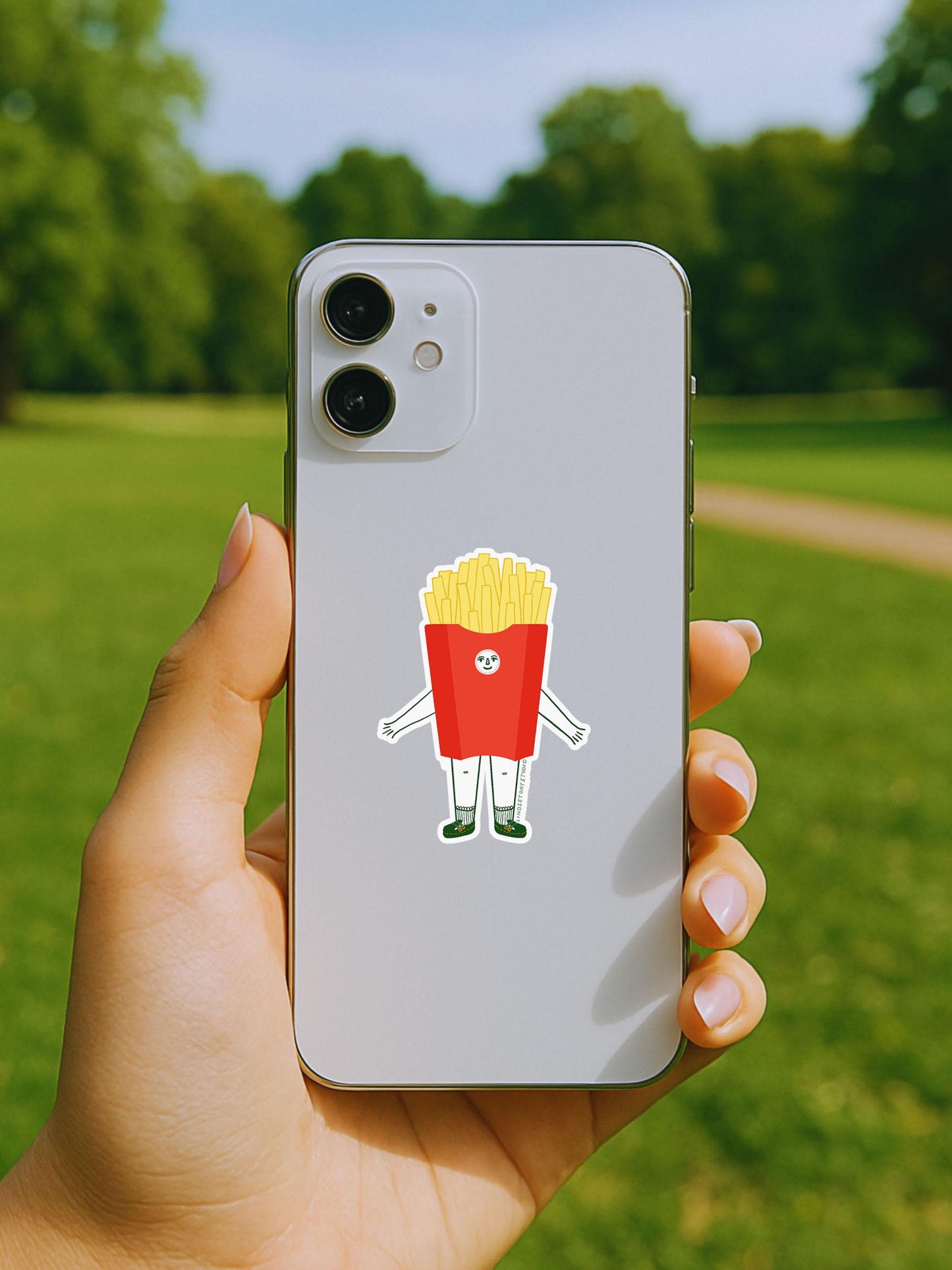 Frankie French Fries Sticker, 3 in.