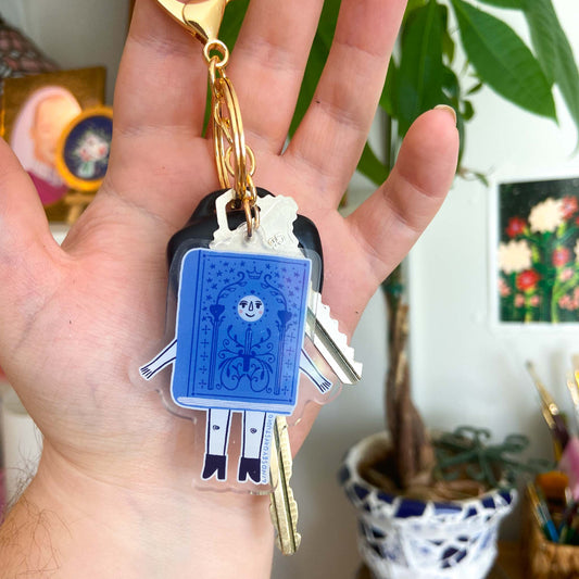 Fantasy Book Friend Keychain