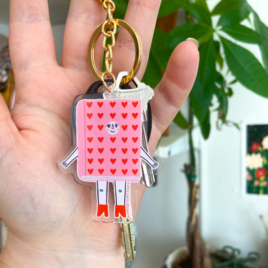 Romance Book Friend Keychain