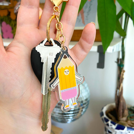 *PRE-ORDER Ships October* Pencil Friend Keychain