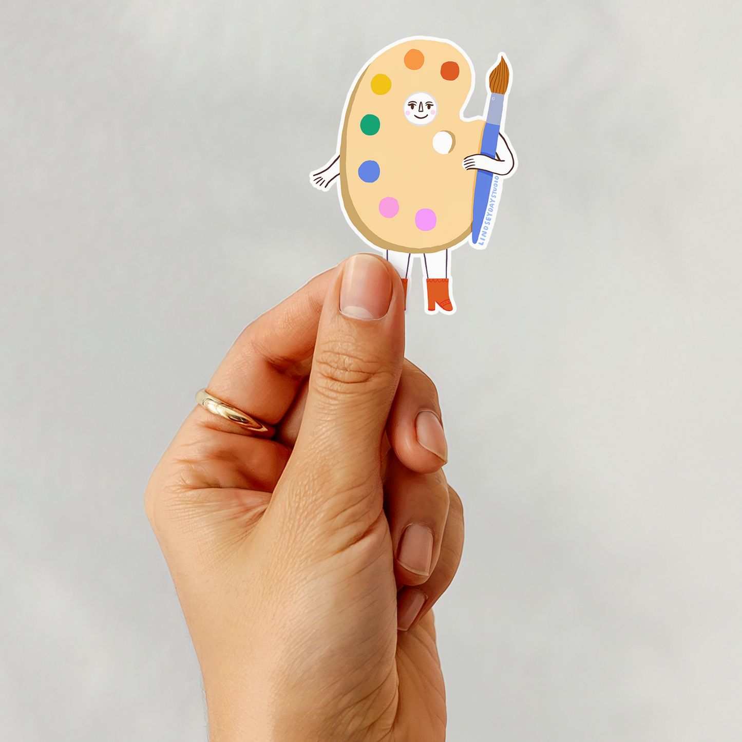 Artist Friend Sticker, 3 in.