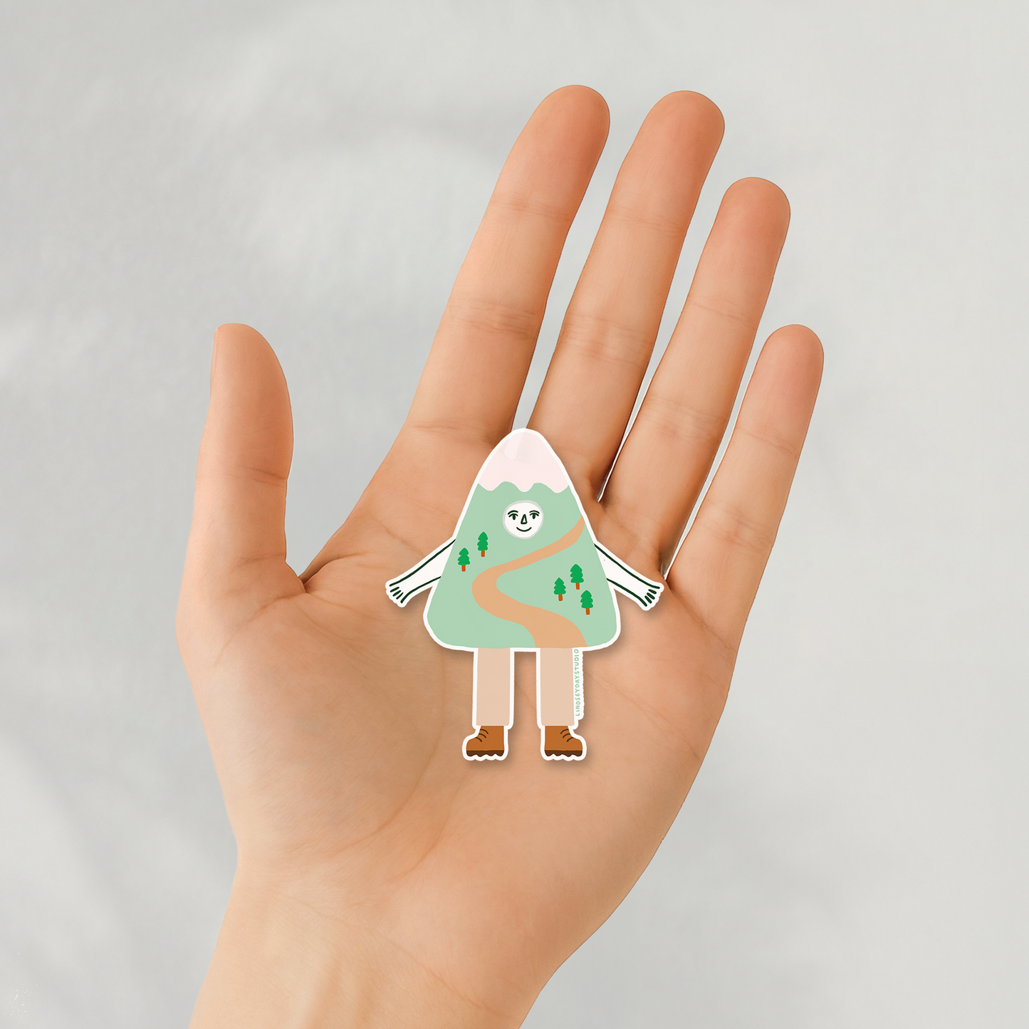 Hiking Friend Sticker, 3 in.