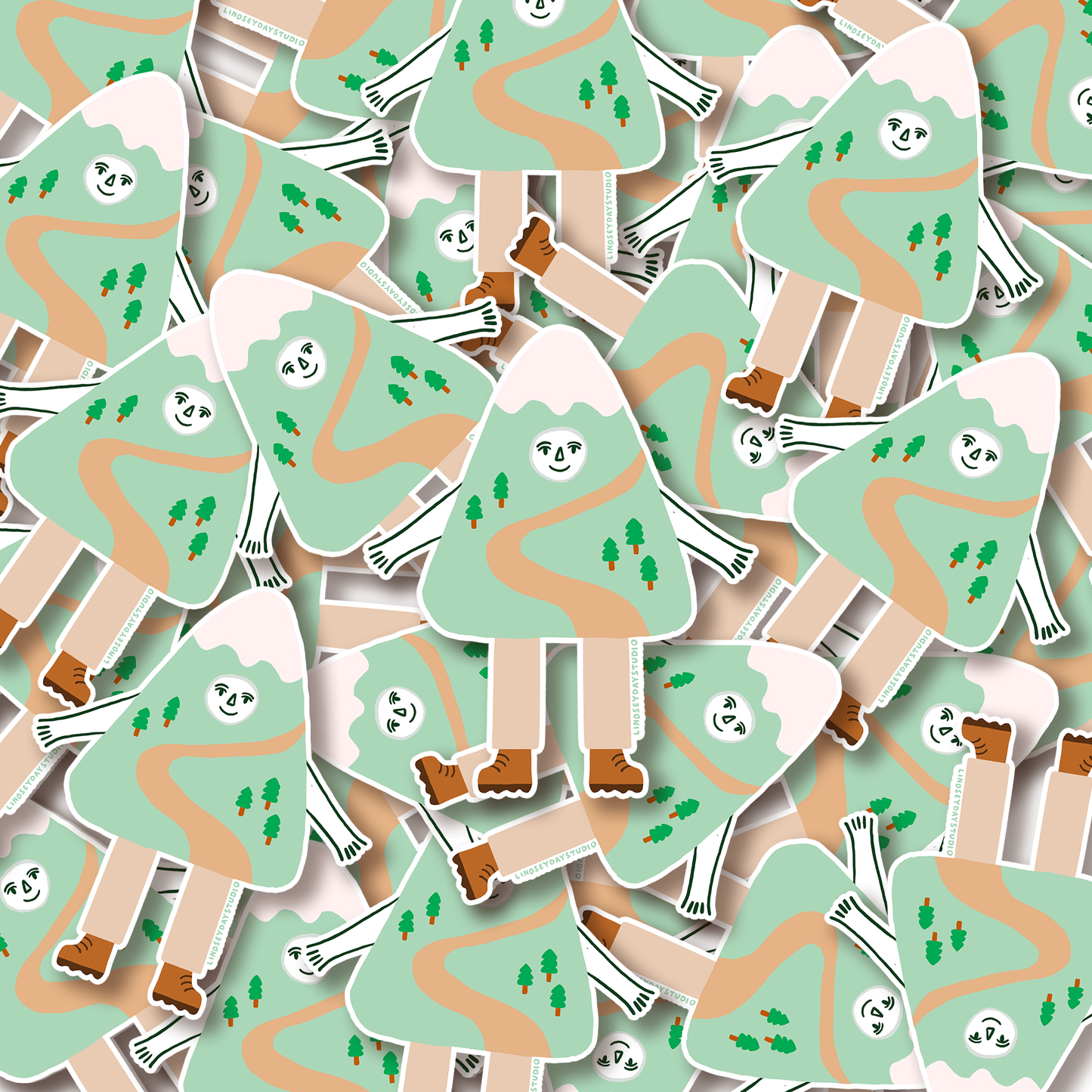 Hiking Friend Sticker, 3 in.