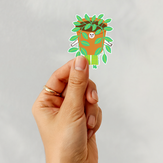 Plant Lady Sticker, 3 in.