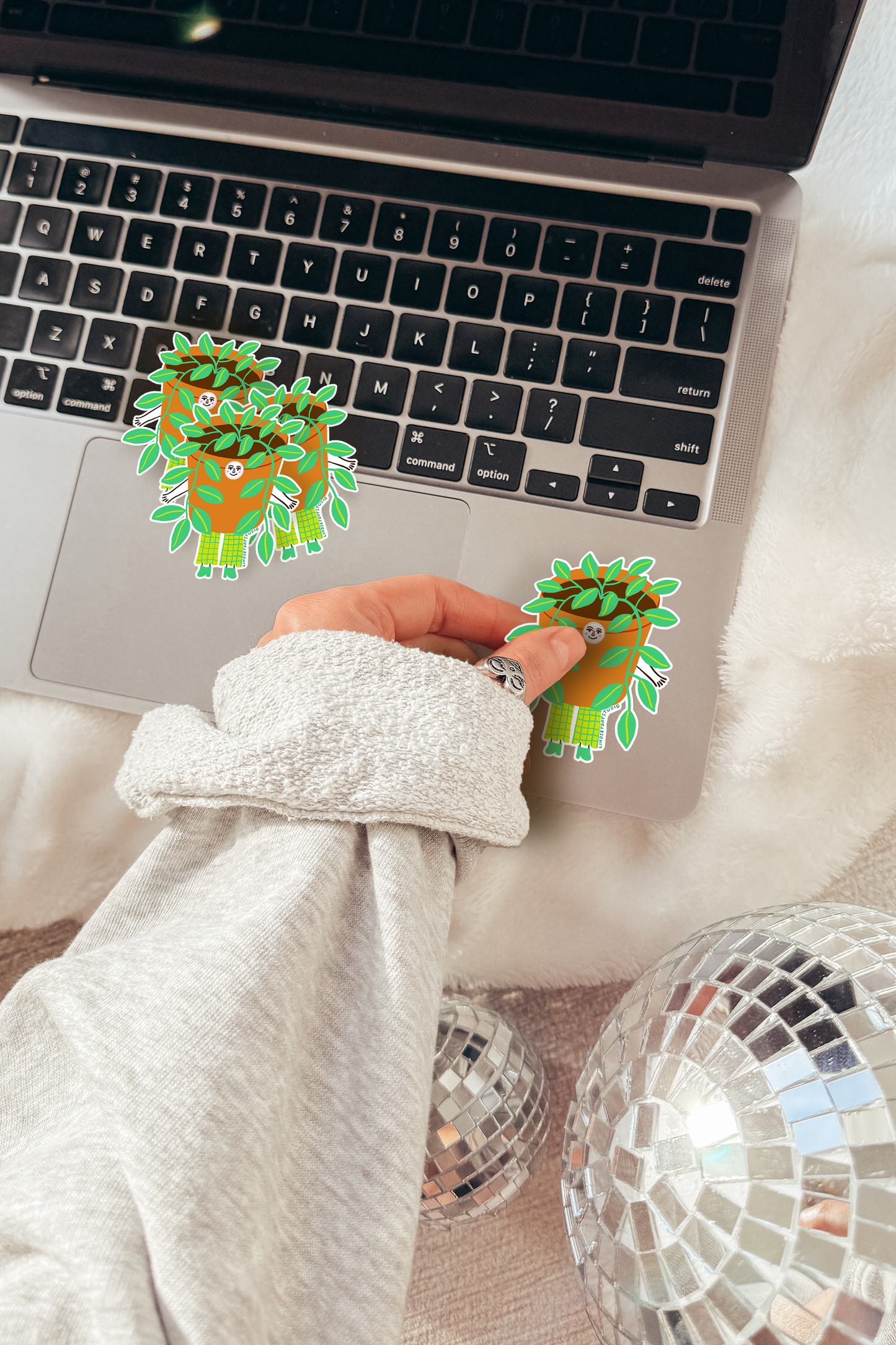 Plant Lady Sticker, 3 in.