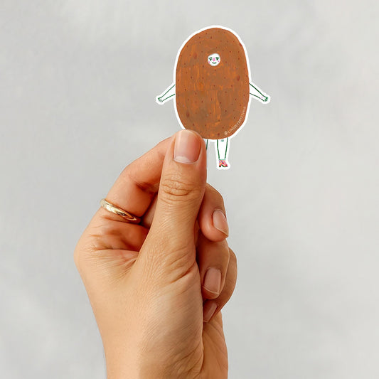 Po the Potato Sticker Vinyl Sticker, 3 in.