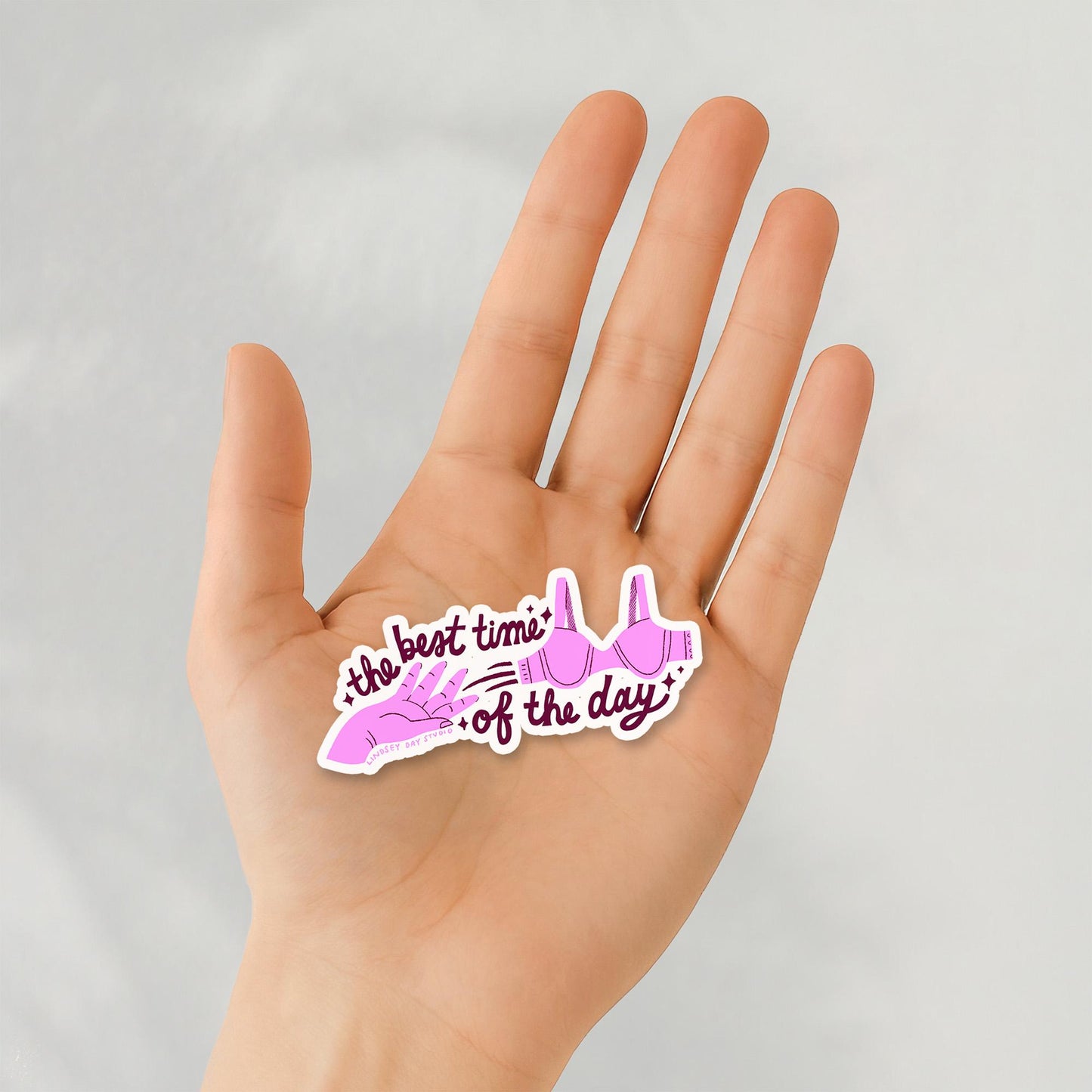 Best Time of the Day Sticker, 3 in.