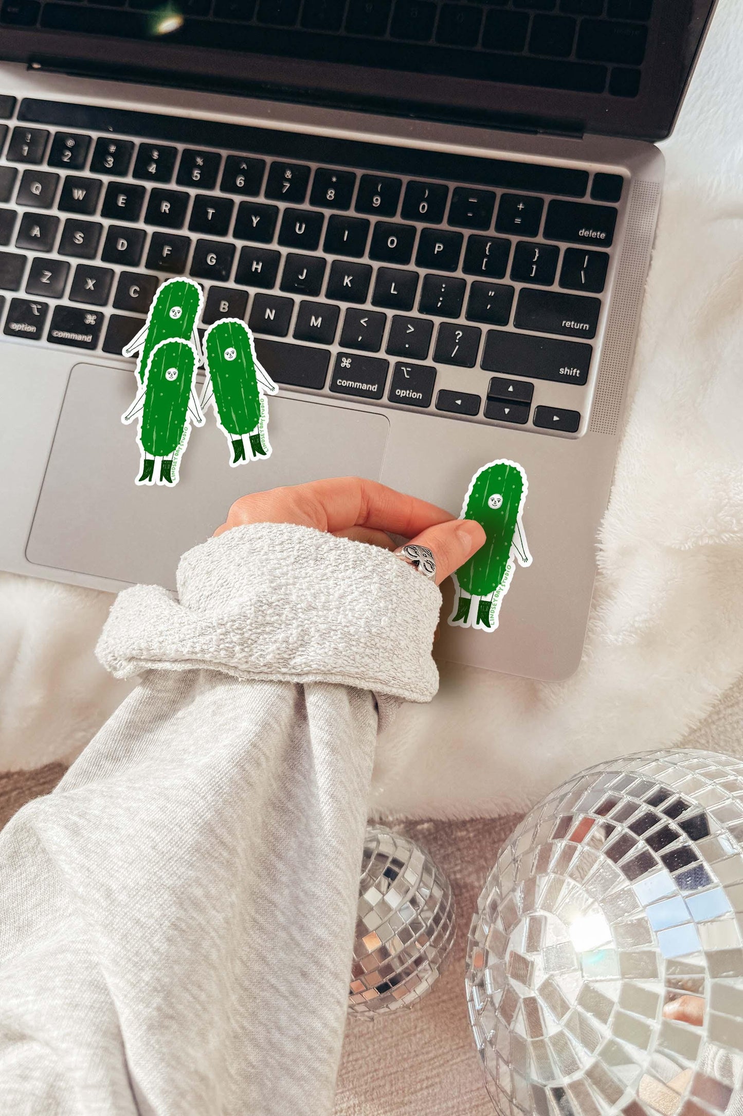 Pickle Girl Sticker, 3 in.