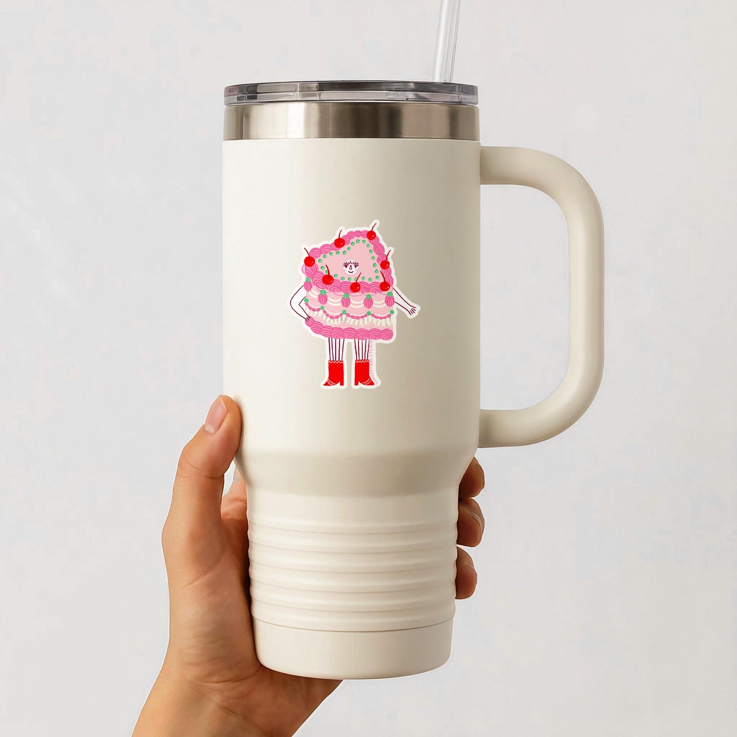 Camilla the Cake Sticker, 3 in.