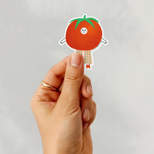 Tammy the Tomato Sticker, 3 in.
