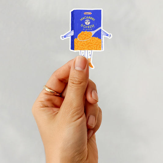 Maggie Mac n' Cheese Sticker, 3 in.