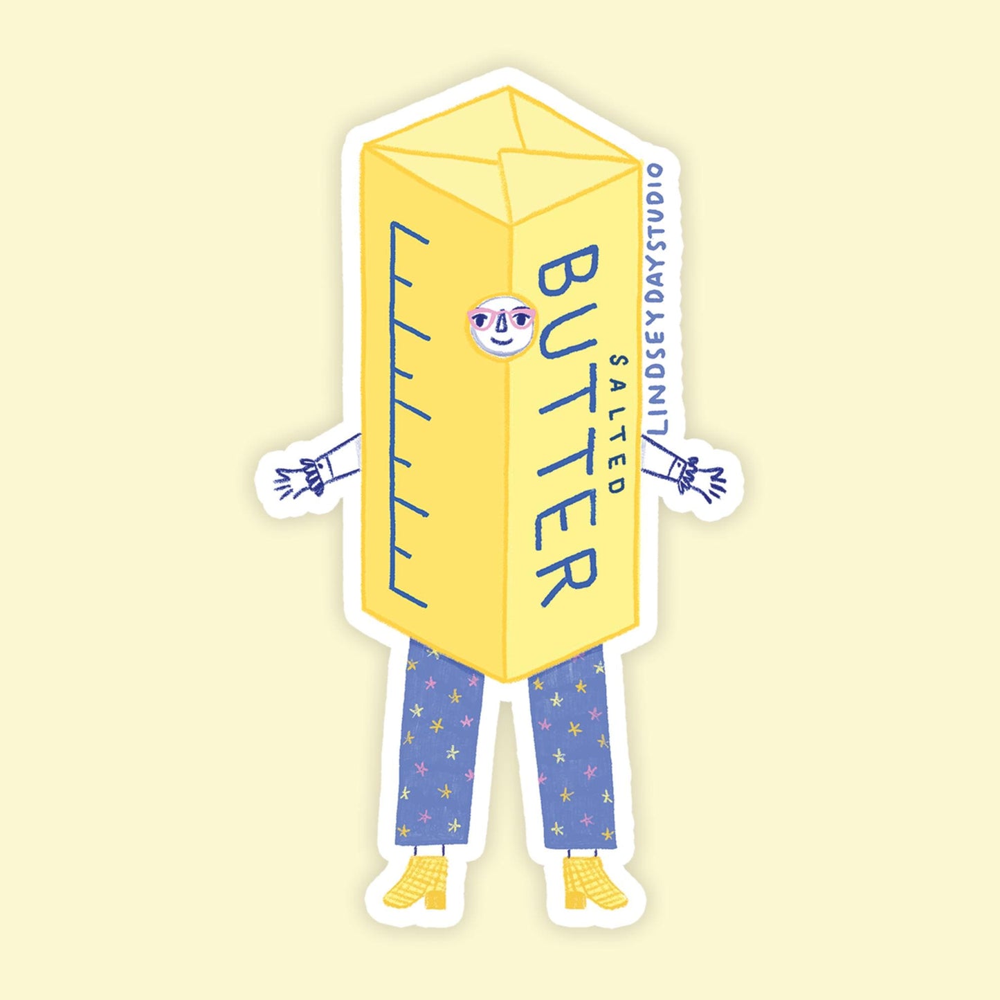 Butter Barb Food Sticker, 3 in.