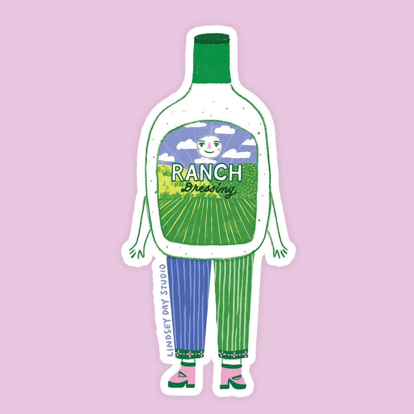 Blanche the Ranch Sticker, 3 in.