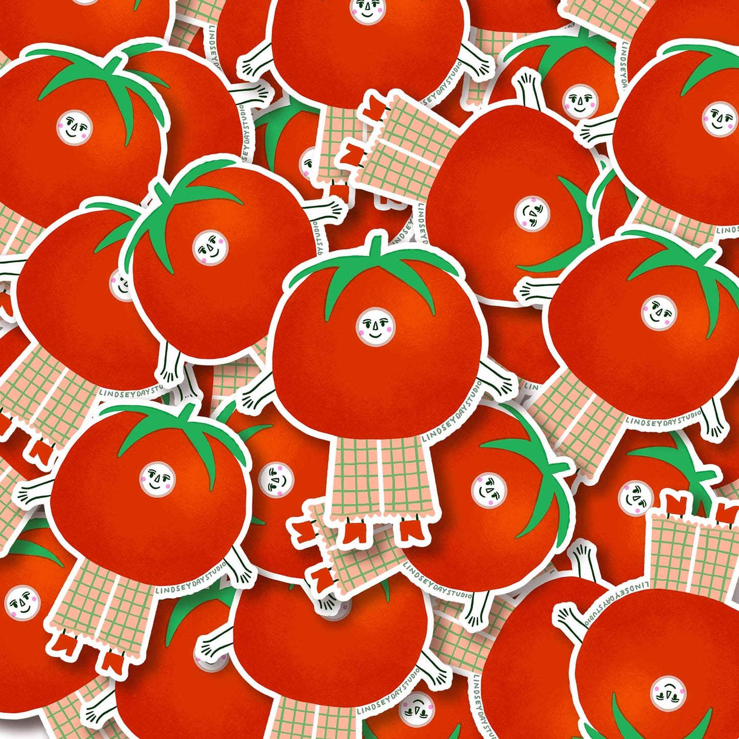Tammy the Tomato Sticker, 3 in.