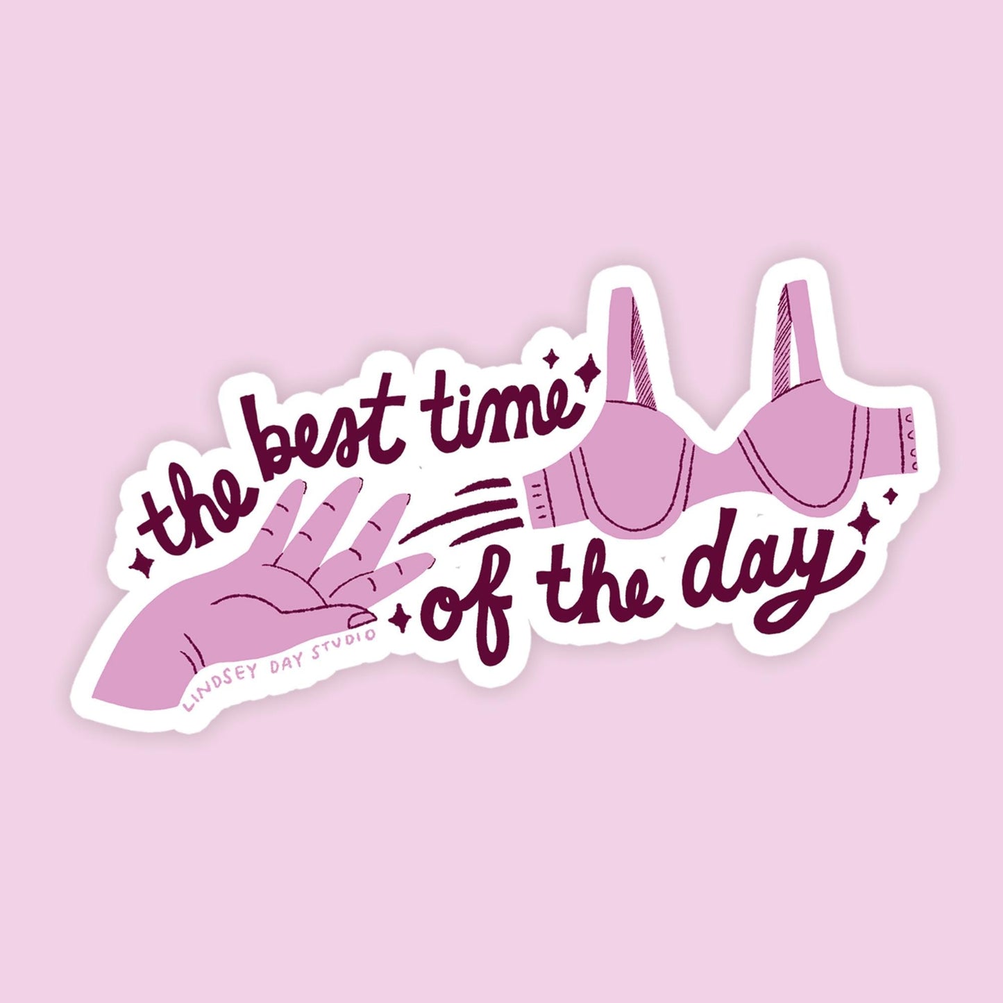 Best Time of the Day Sticker, 3 in.