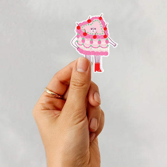 Camilla the Cake Sticker, 3 in.