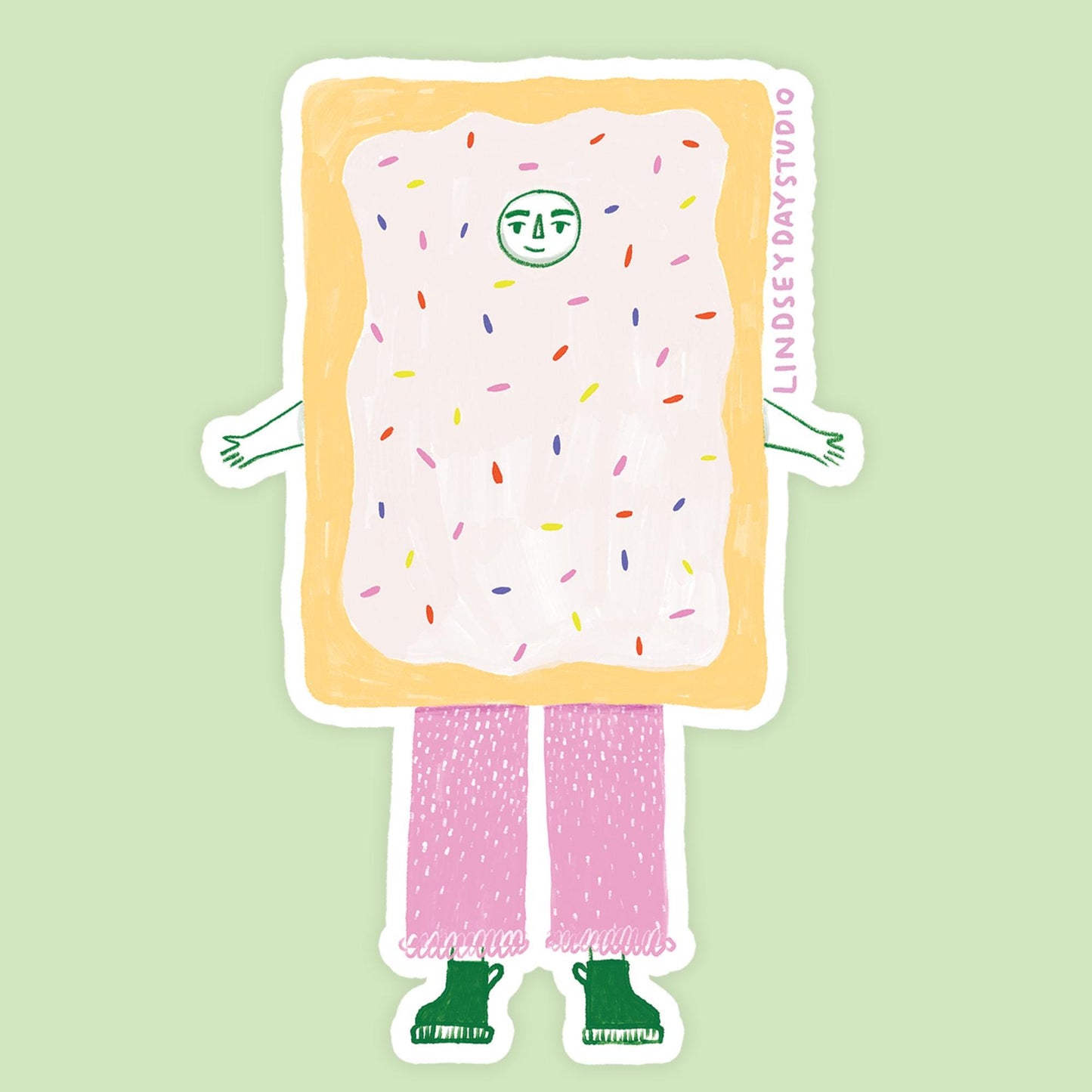 Louie the Pop Tart Sticker, 3 in.