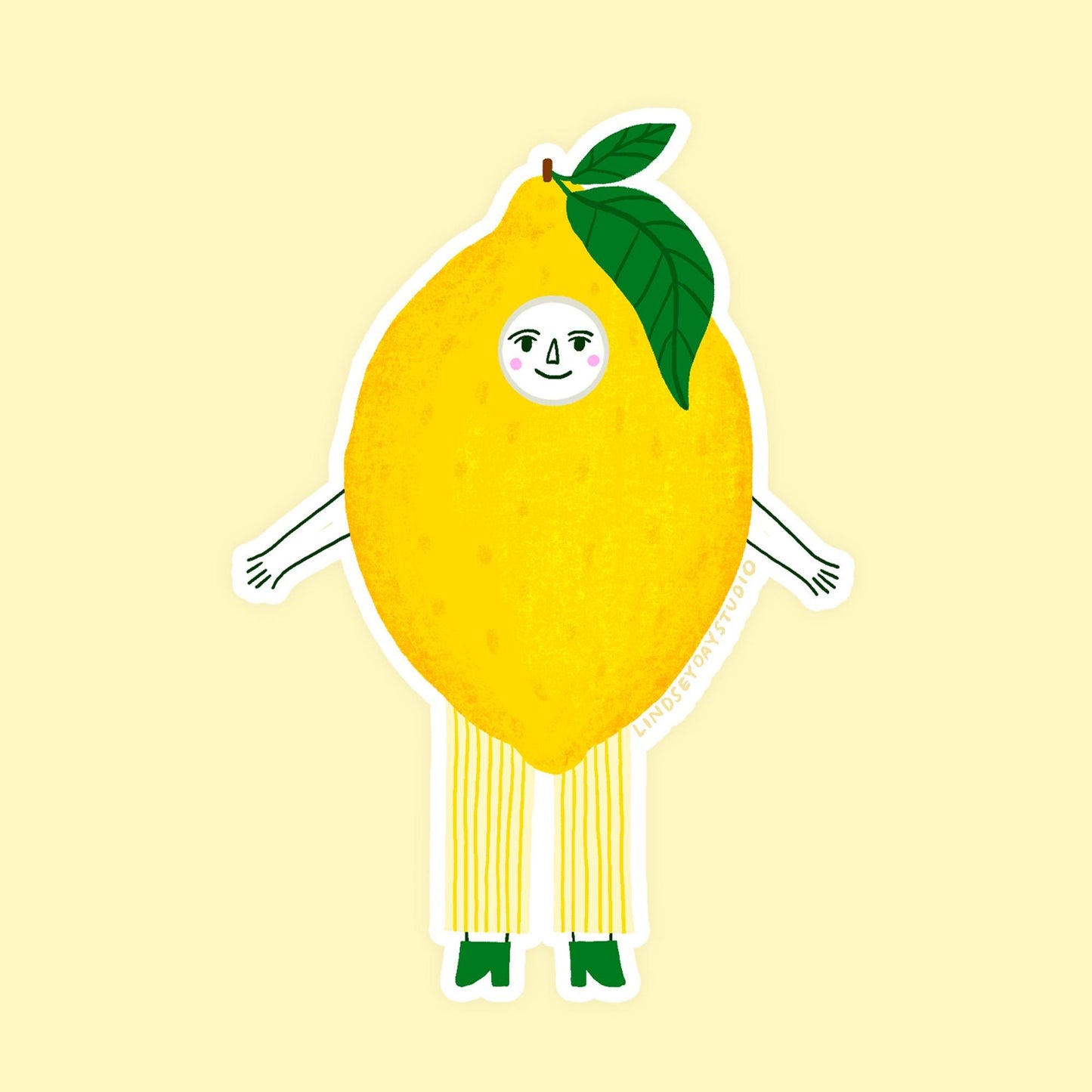 Liz Lemon Sticker, 3 in.