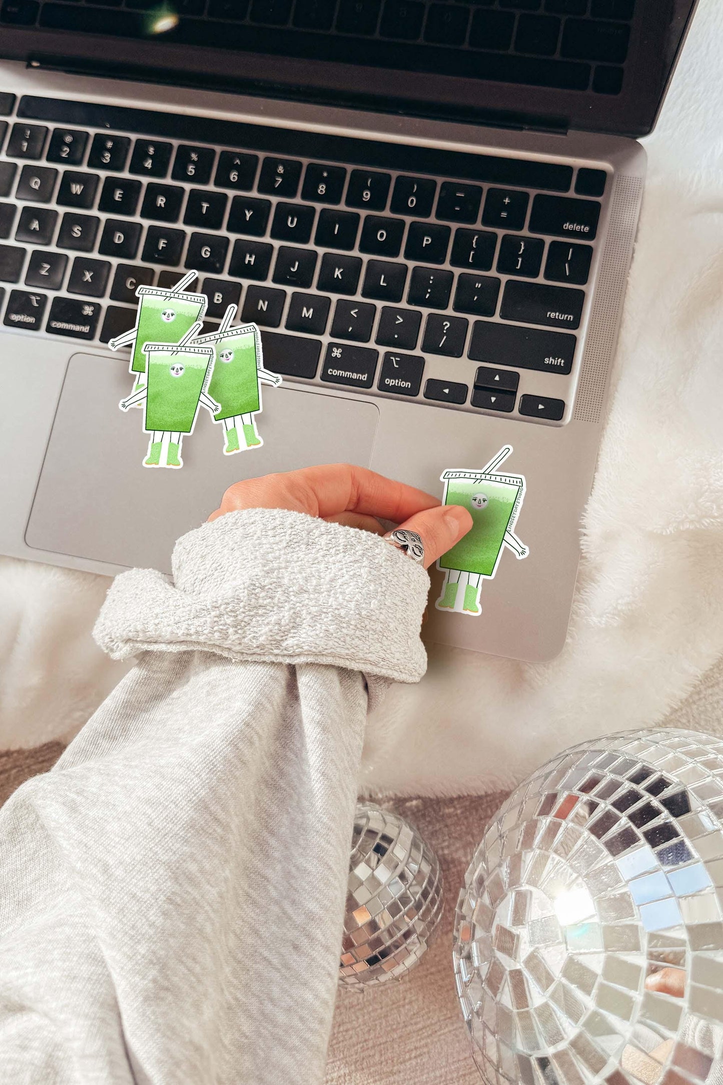 Molly Matcha Sticker, 3 in.