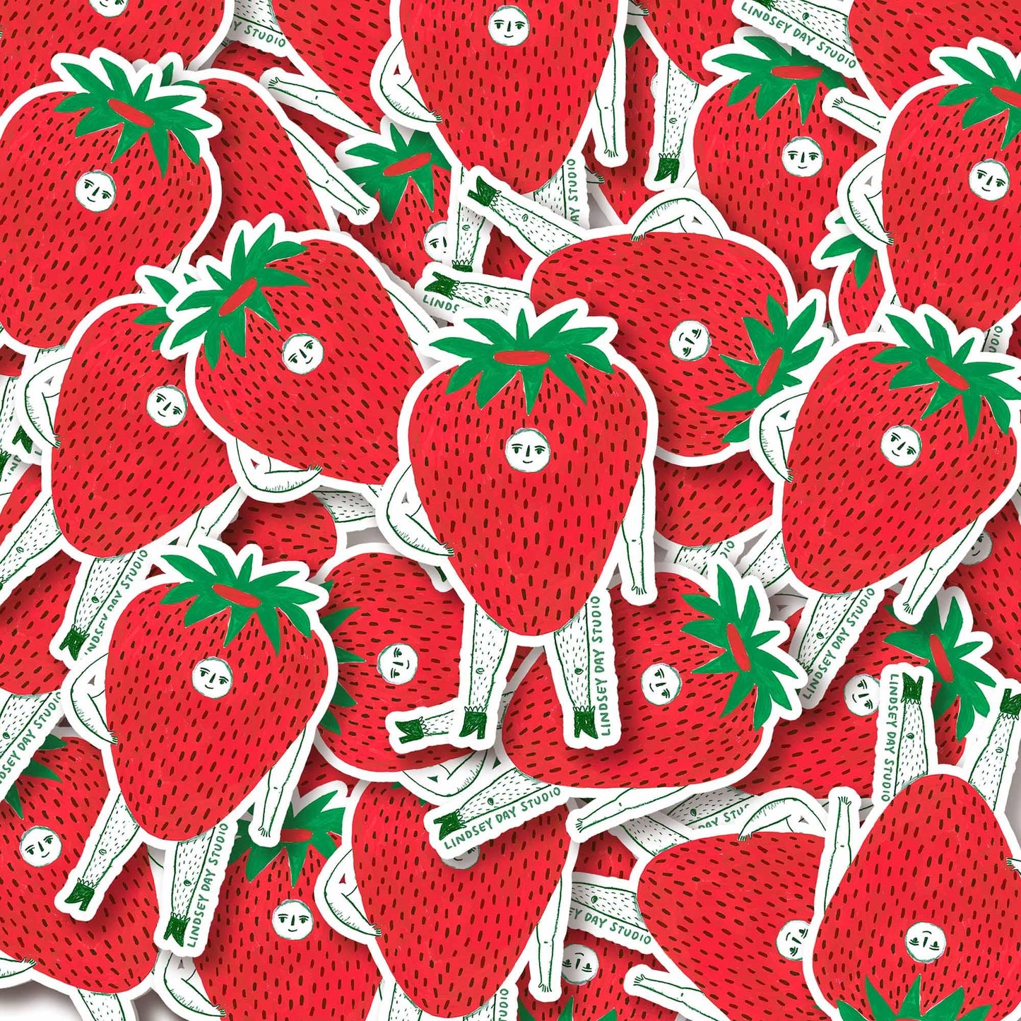 Mr. Strawberry Sticker, 3 in.