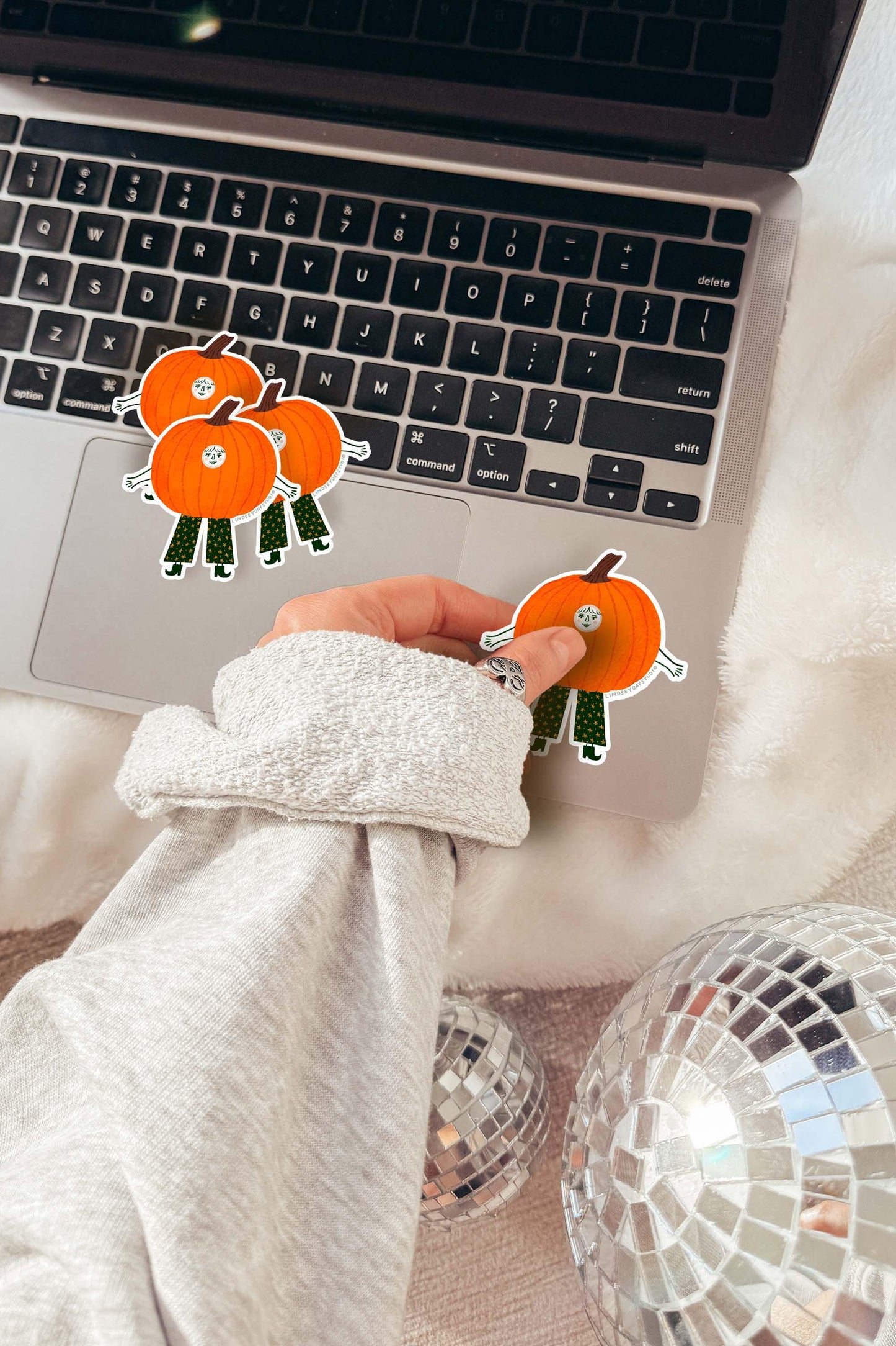 Paula the Pumpkin Sticker, 3 in.