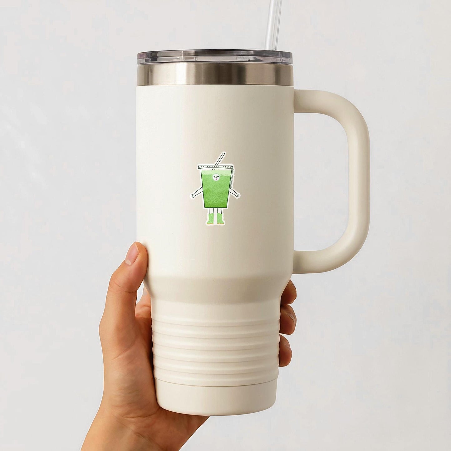 Molly Matcha Sticker, 3 in.
