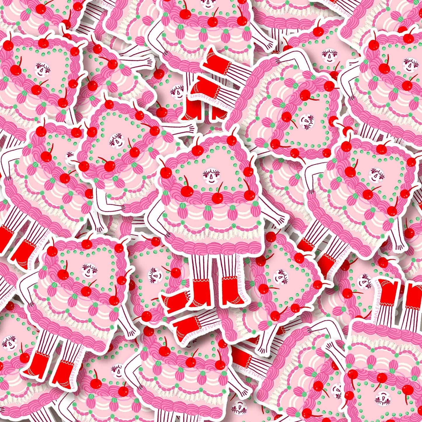 Camilla the Cake Sticker, 3 in.