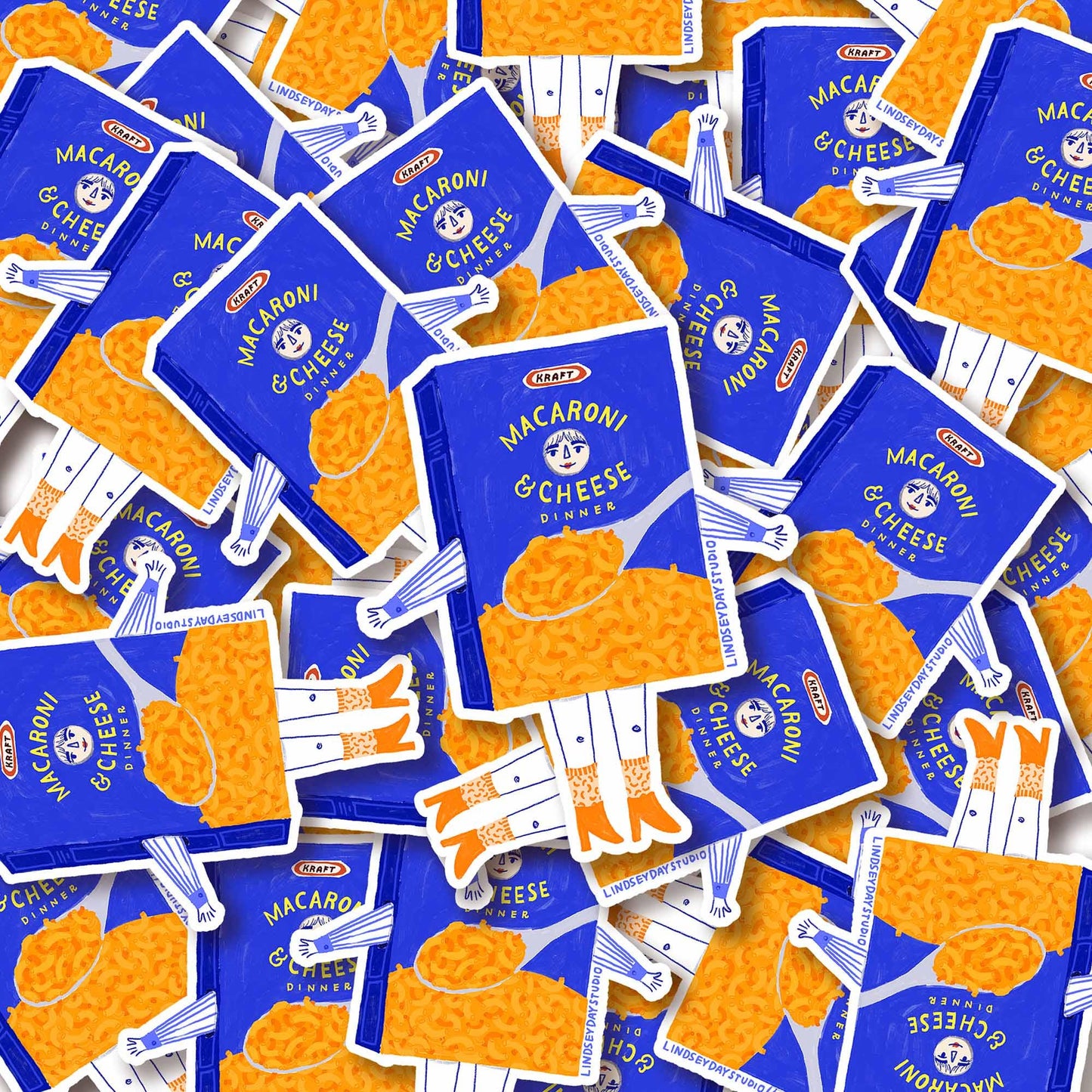 Maggie Mac n' Cheese Sticker, 3 in.