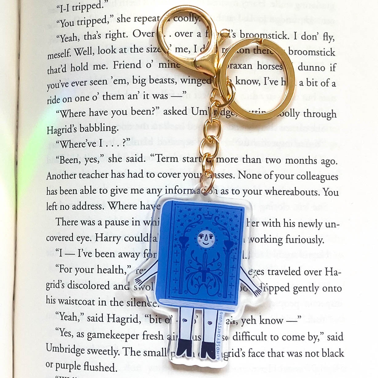 Fantasy Book Friend Keychain