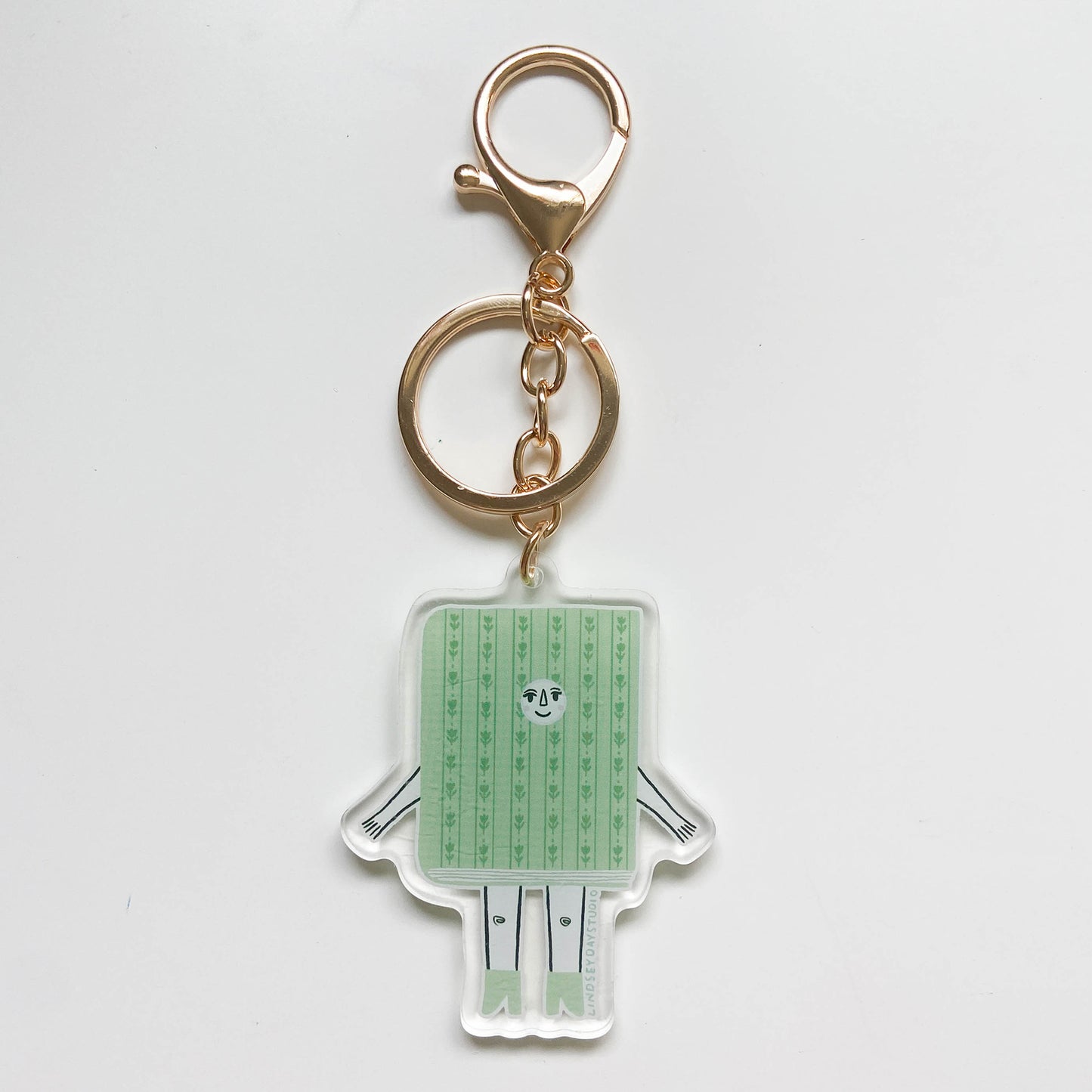 Sage Book Friend Keychain
