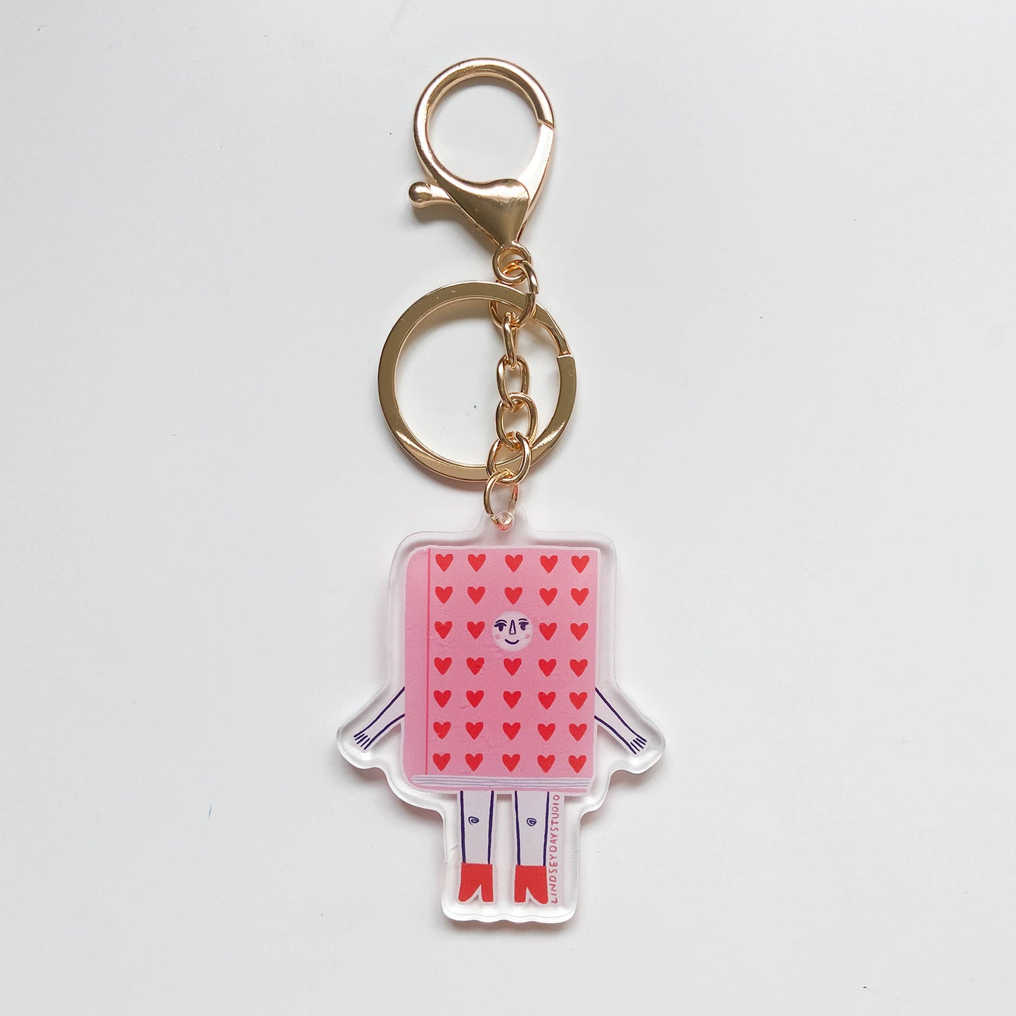 Romance Book Friend Keychain