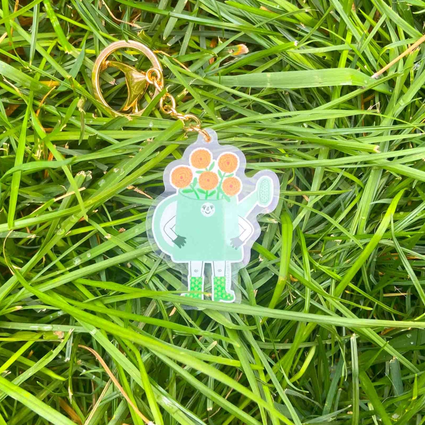 Gardening Friend Keychain