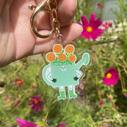 Gardening Friend Keychain