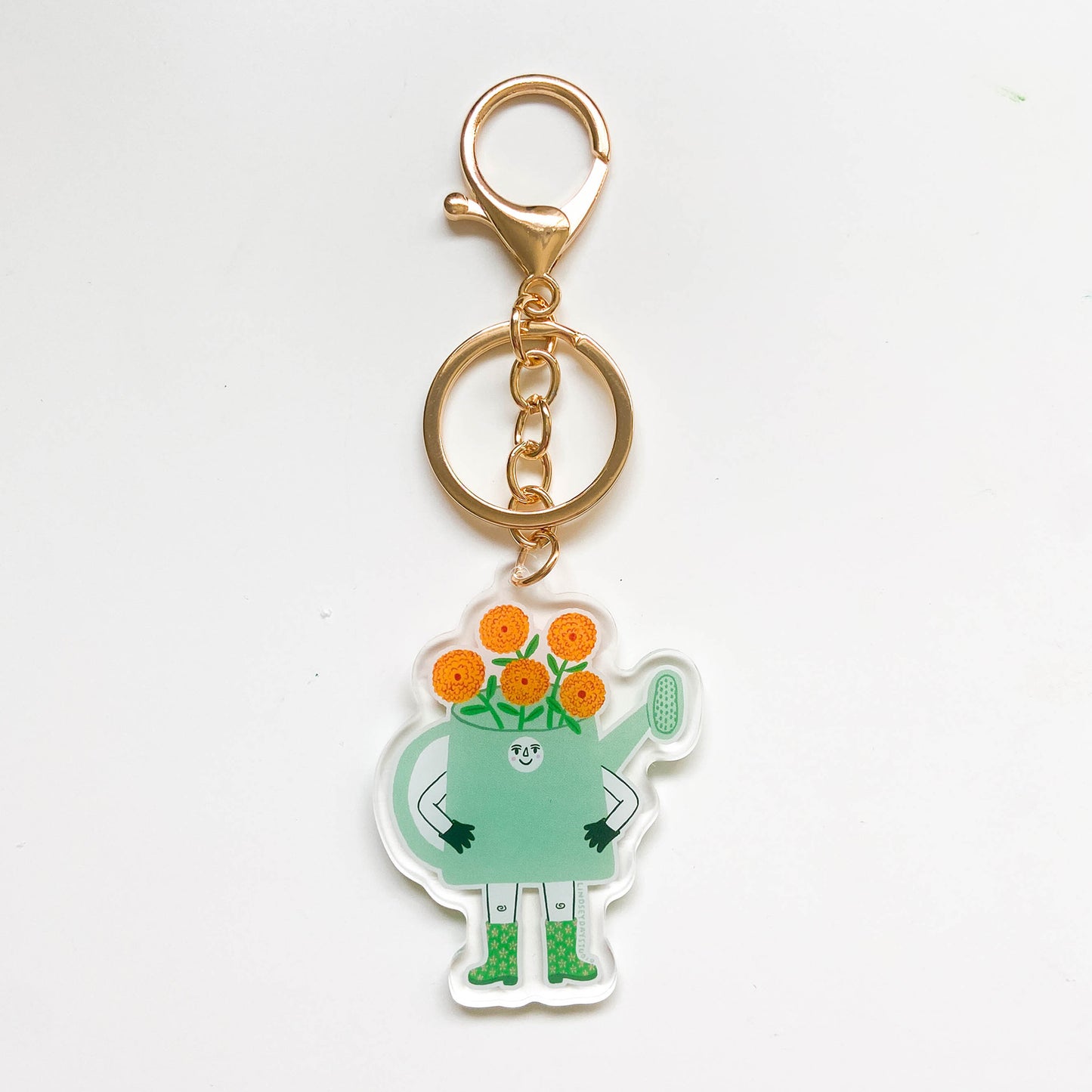 Gardening Friend Keychain
