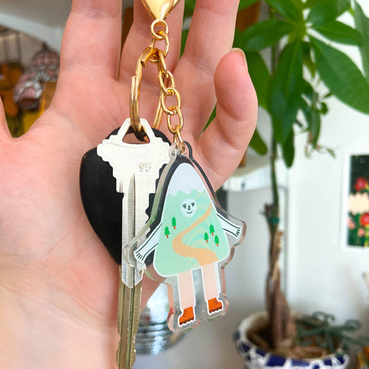 Hiking Friend Keychain