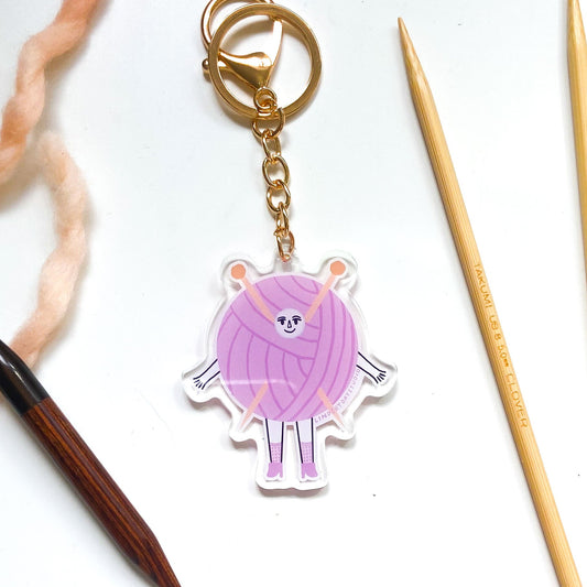 Knitting Friend Keychain