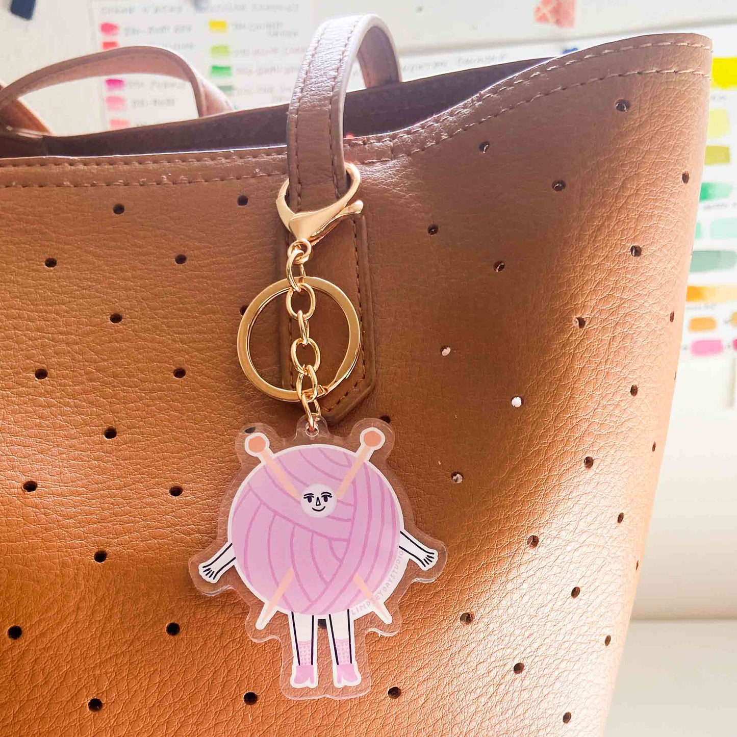 Knitting Friend Keychain
