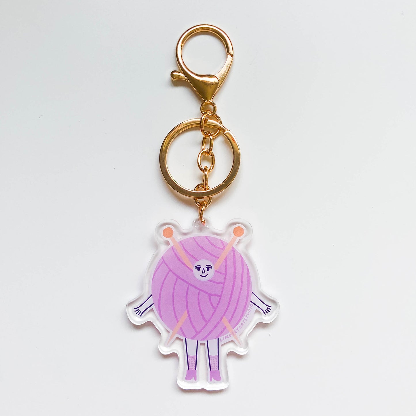 Knitting Friend Keychain