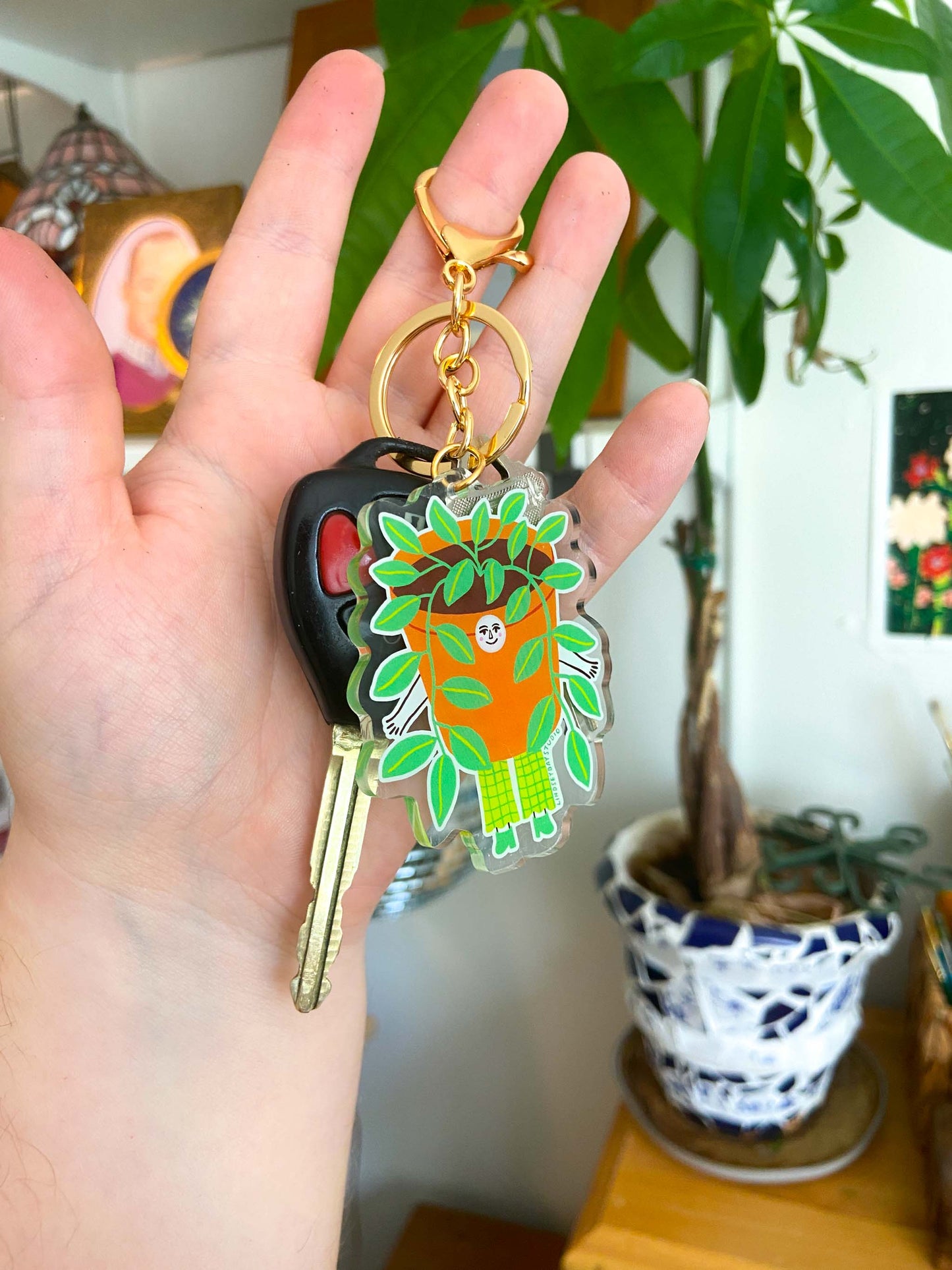Plant Lady Keychain