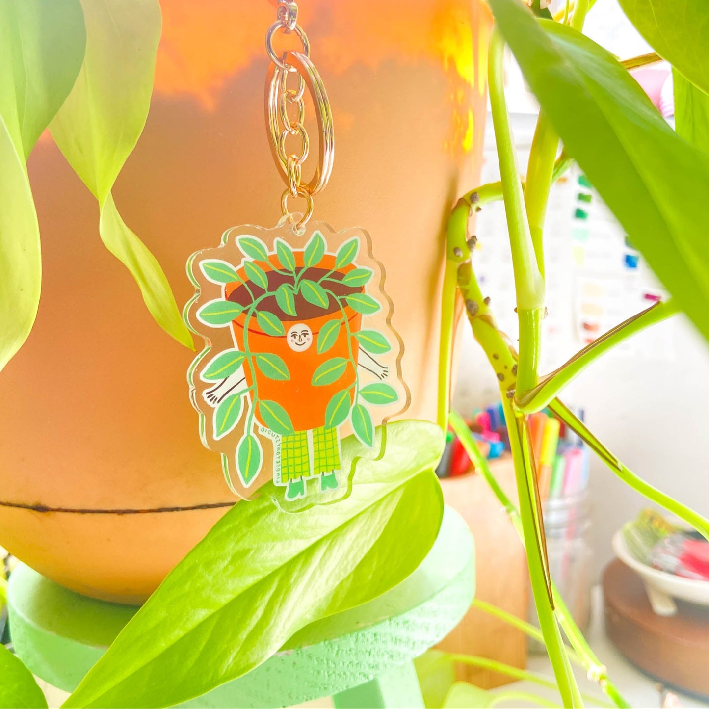 Plant Lady Keychain