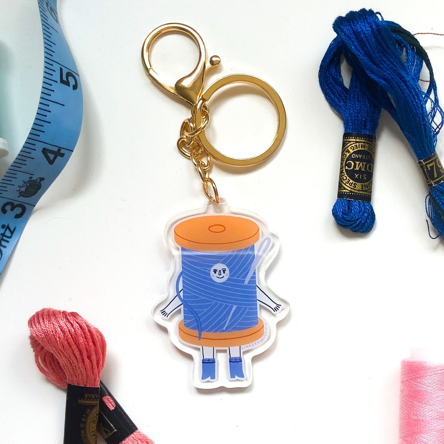 Embroidery Friend Keychain