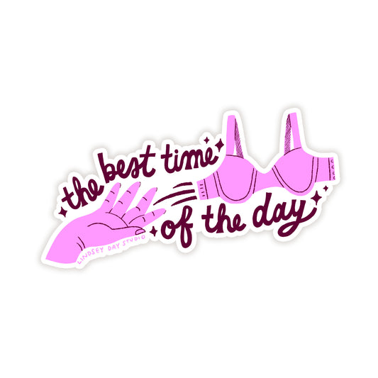 Best Time of the Day Sticker, 3 in.