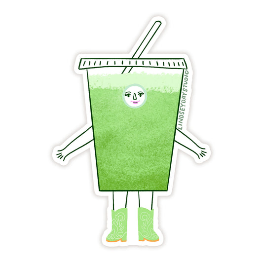 Molly Matcha Sticker, 3 in.